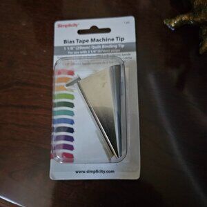 BRAND NEW SIMPLICITY 1 1/4" BIAS TAPE MACHINE TIP QUILT BINDING TIP